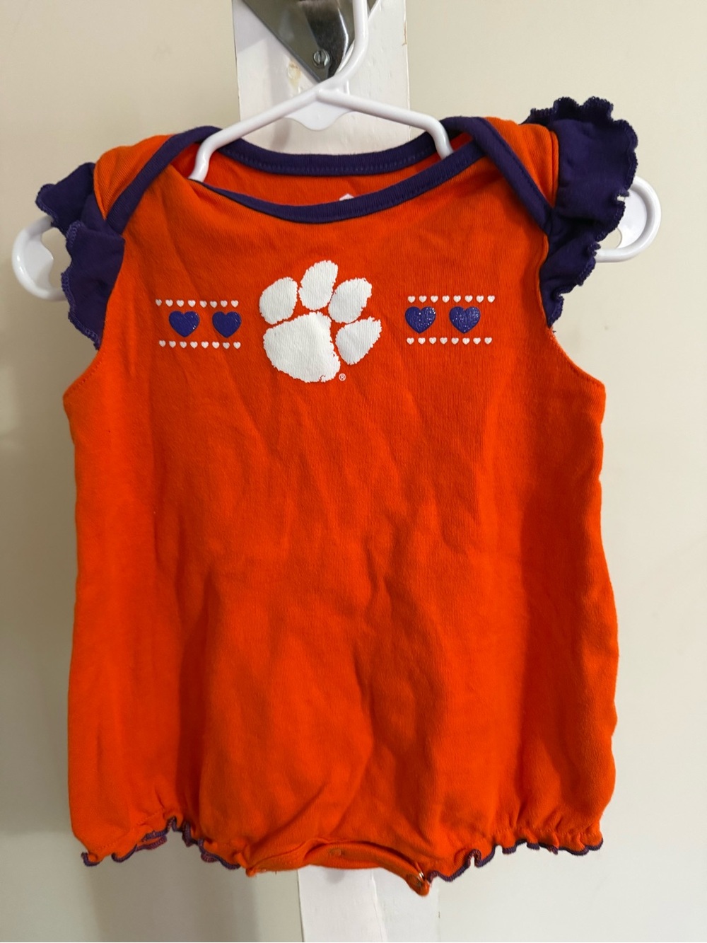 Gen2 Clemson Tigers Bubble Romper